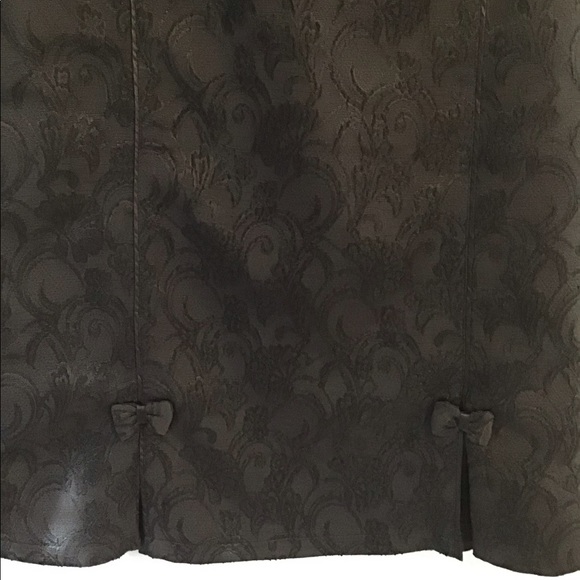 🌼 NWT Tulle Brand Jacquard Damask Skirt Bows Sz L - Picture 5 of 7